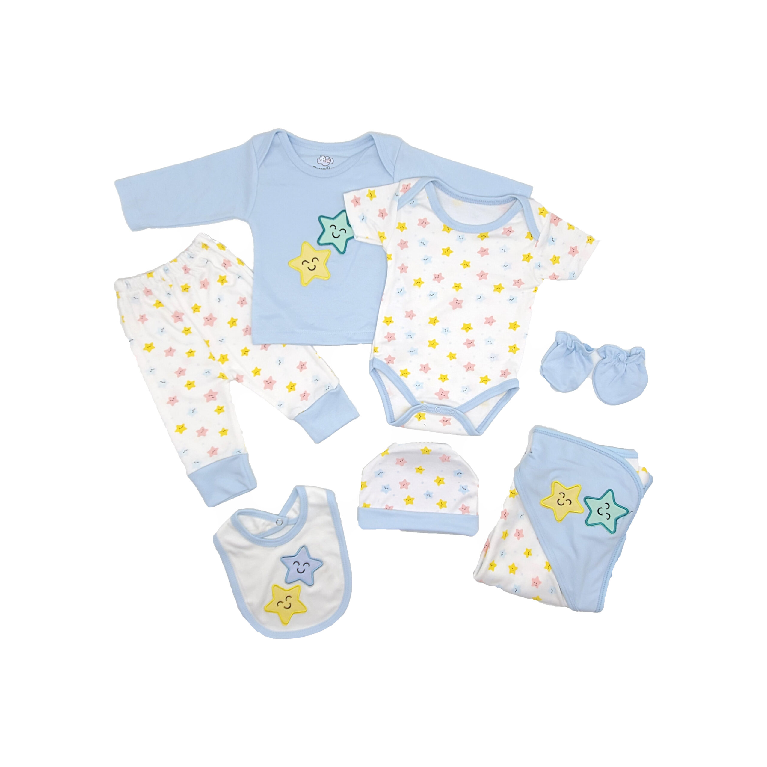 7-Piece Blue Newborn Clothing Set