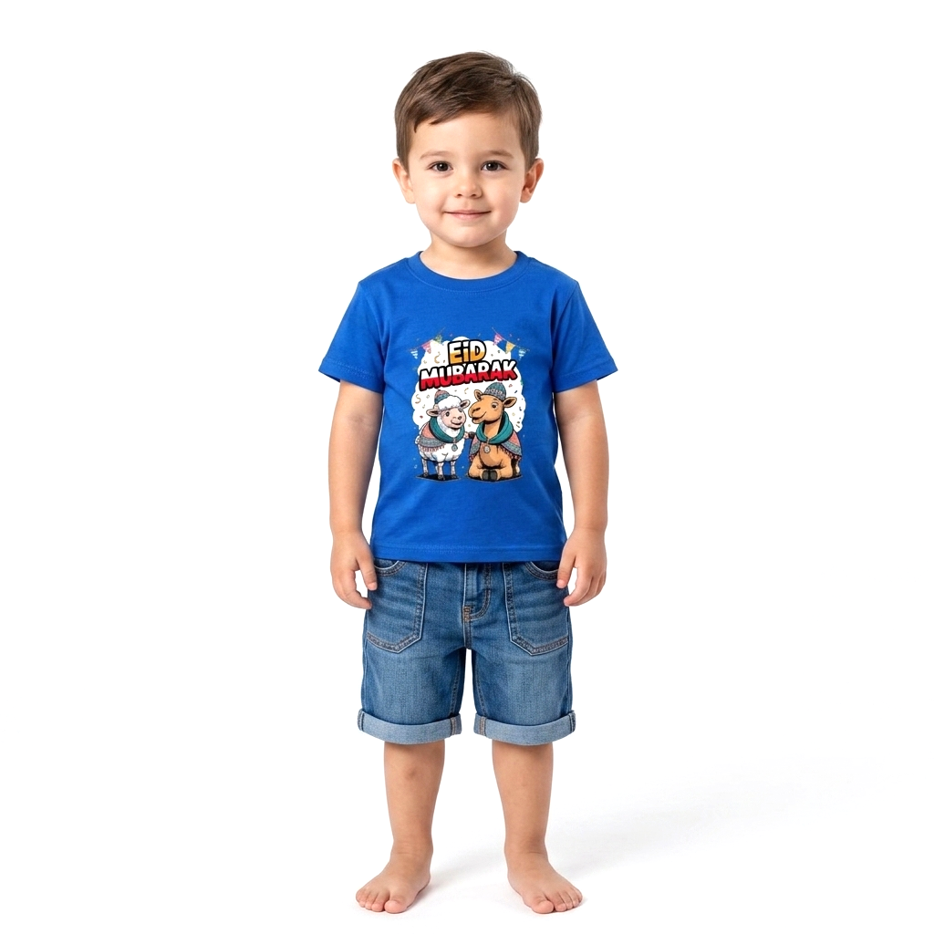 Bakra Eid Unisex Blue Tee - Image 2