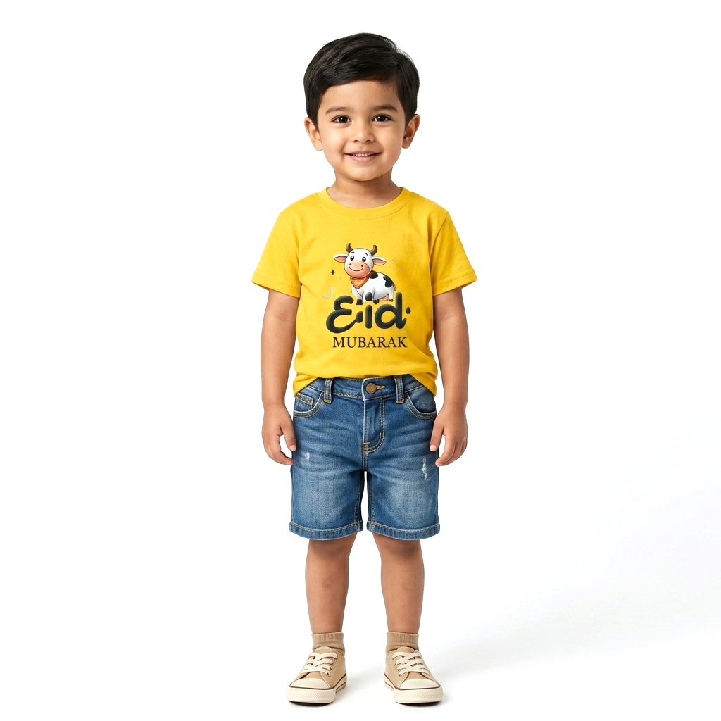 Bakra Eid Unisex Yellow Tee - Image 2