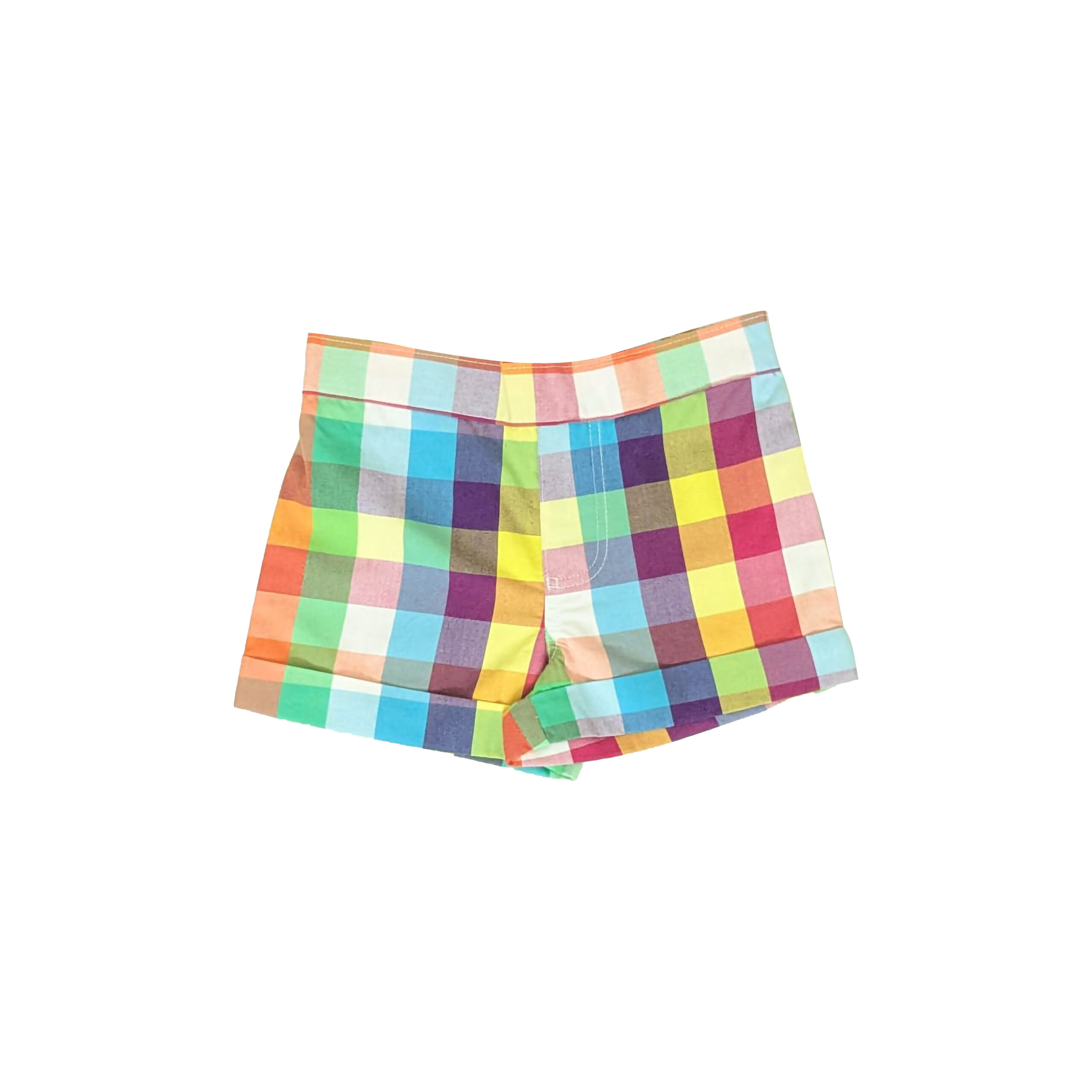 Multi-Color Checkered Shorts