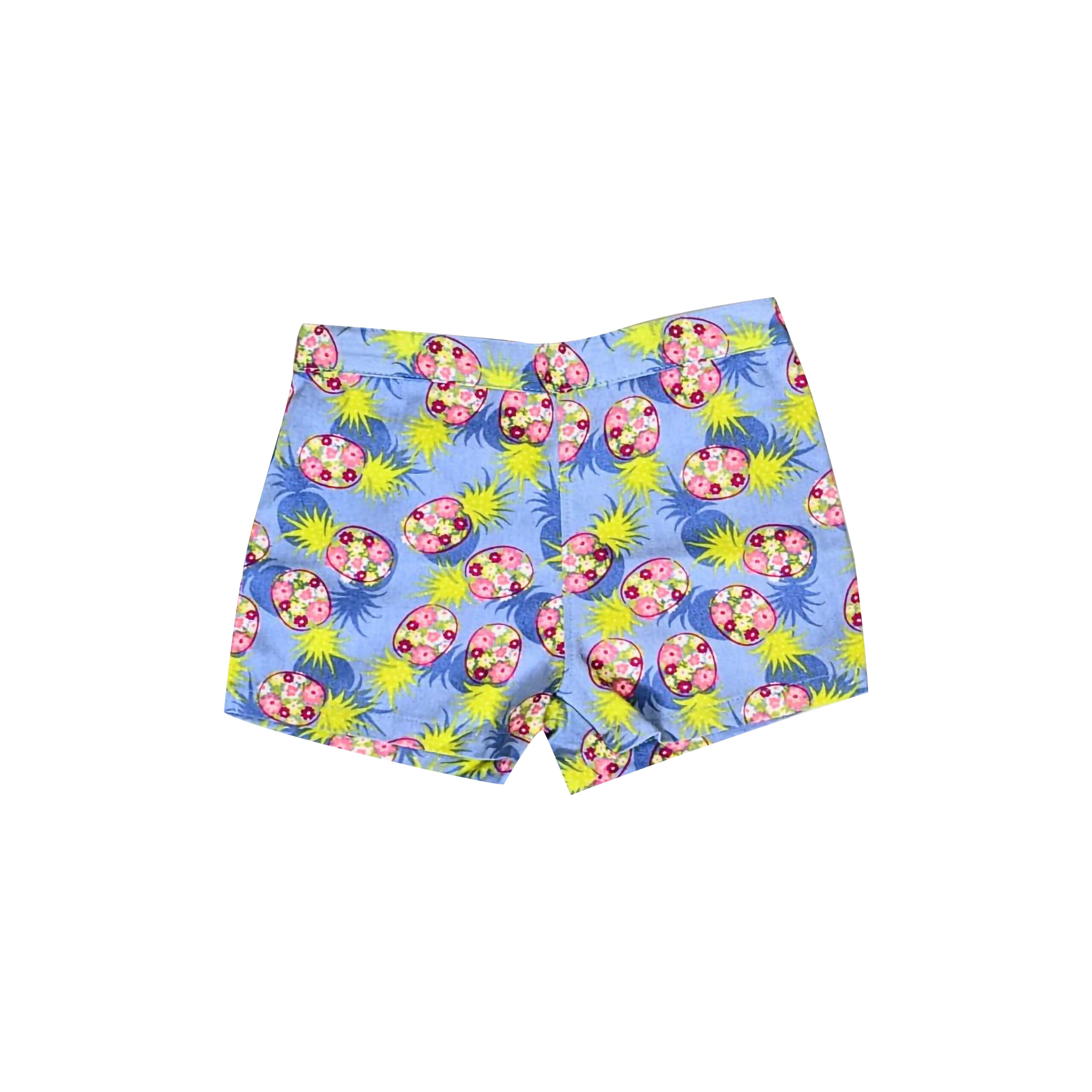 Tropical Pineapple Floral Shorts