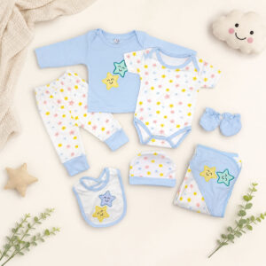 7-Piece Blue Newborn Clothing Set