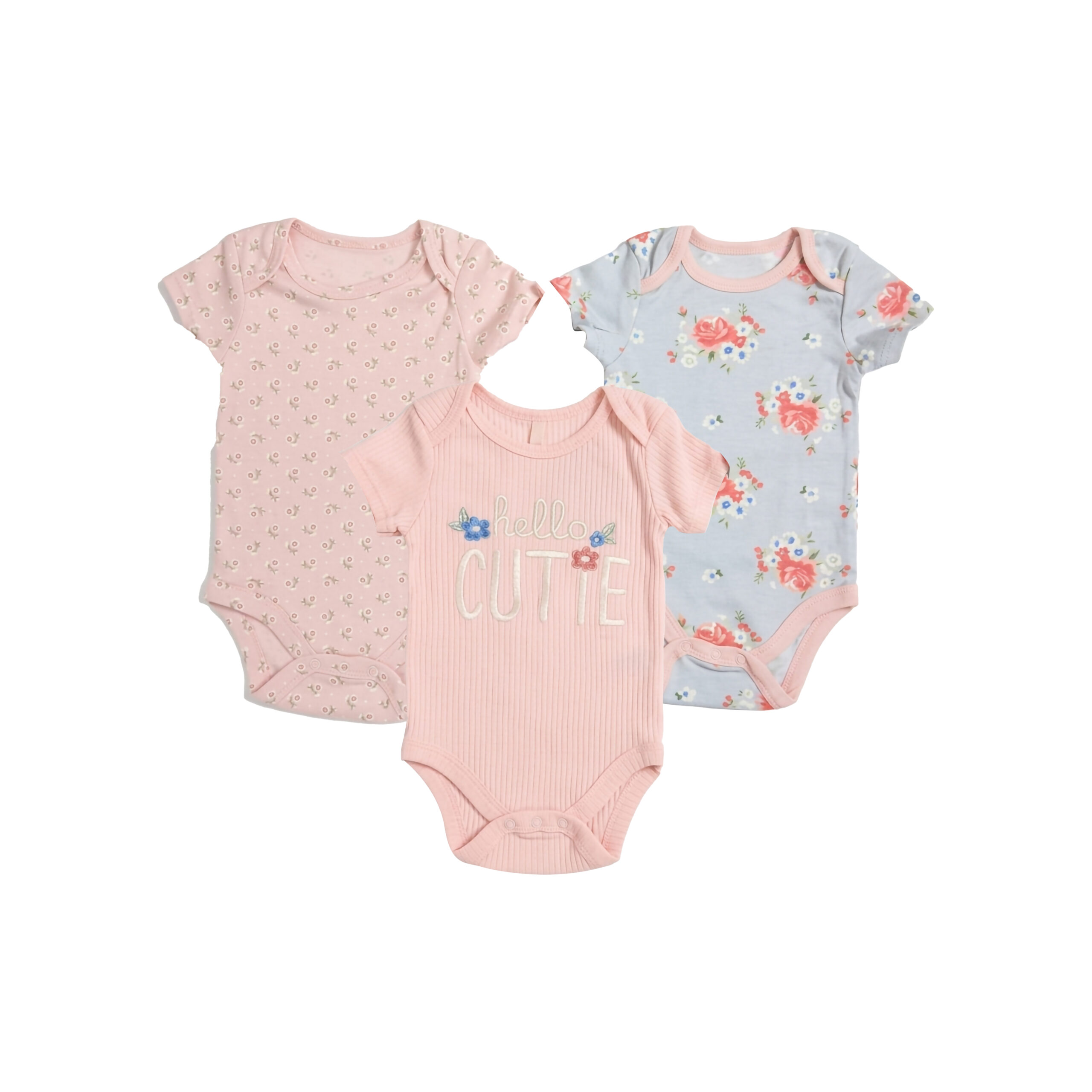 Pack of 3 Pink Bodysuit