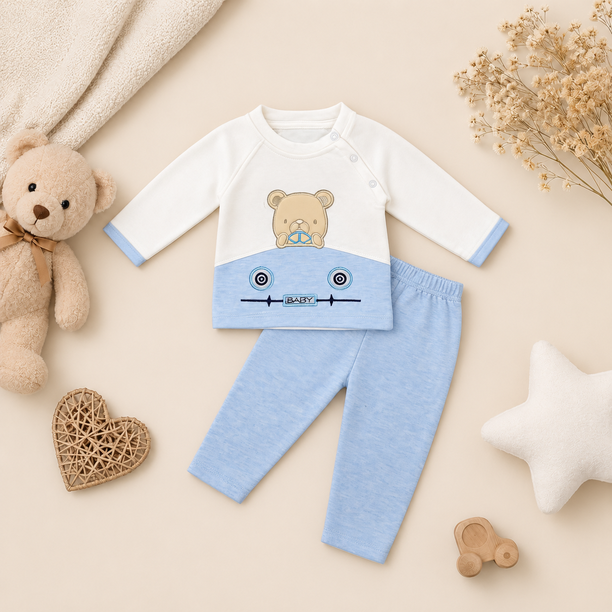 2 Piece Teddy Bear Set