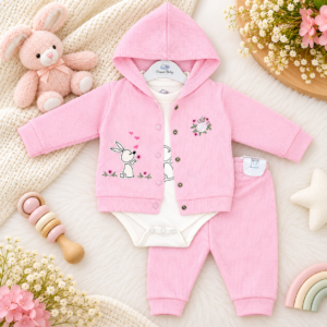 3 Piece Bunny & Floral Set