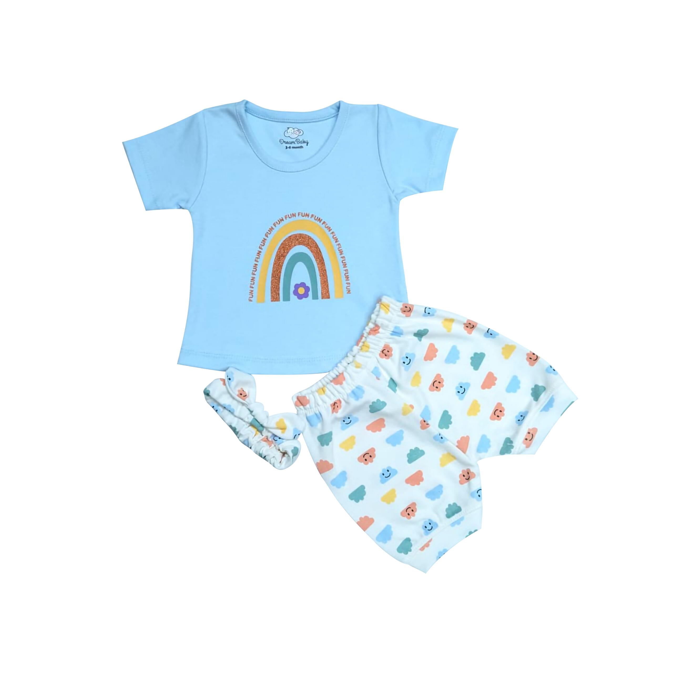 Baby Girl 2 Piece Rainbow Suit