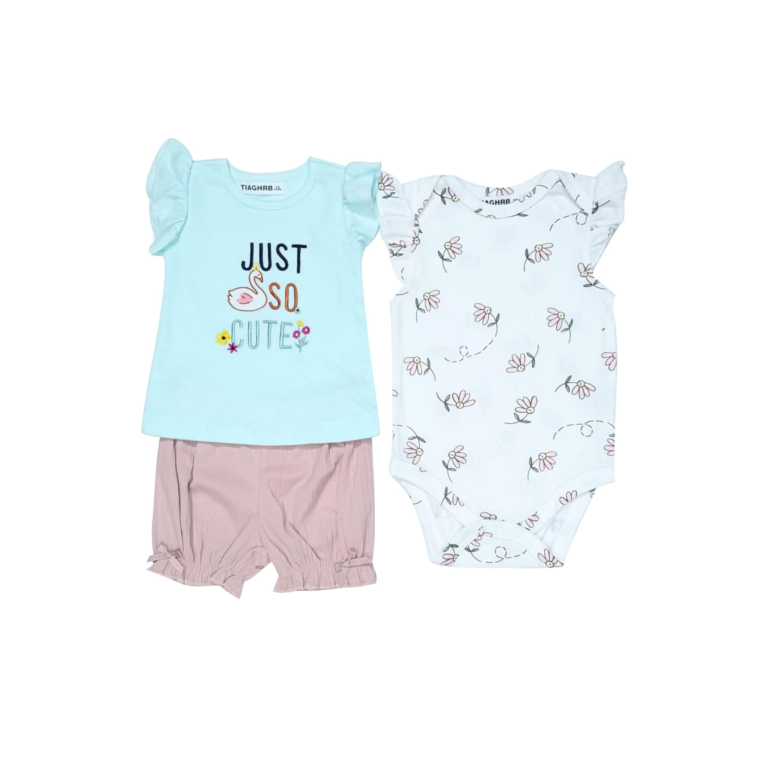 Floral Meadow & Swan 3-Piece