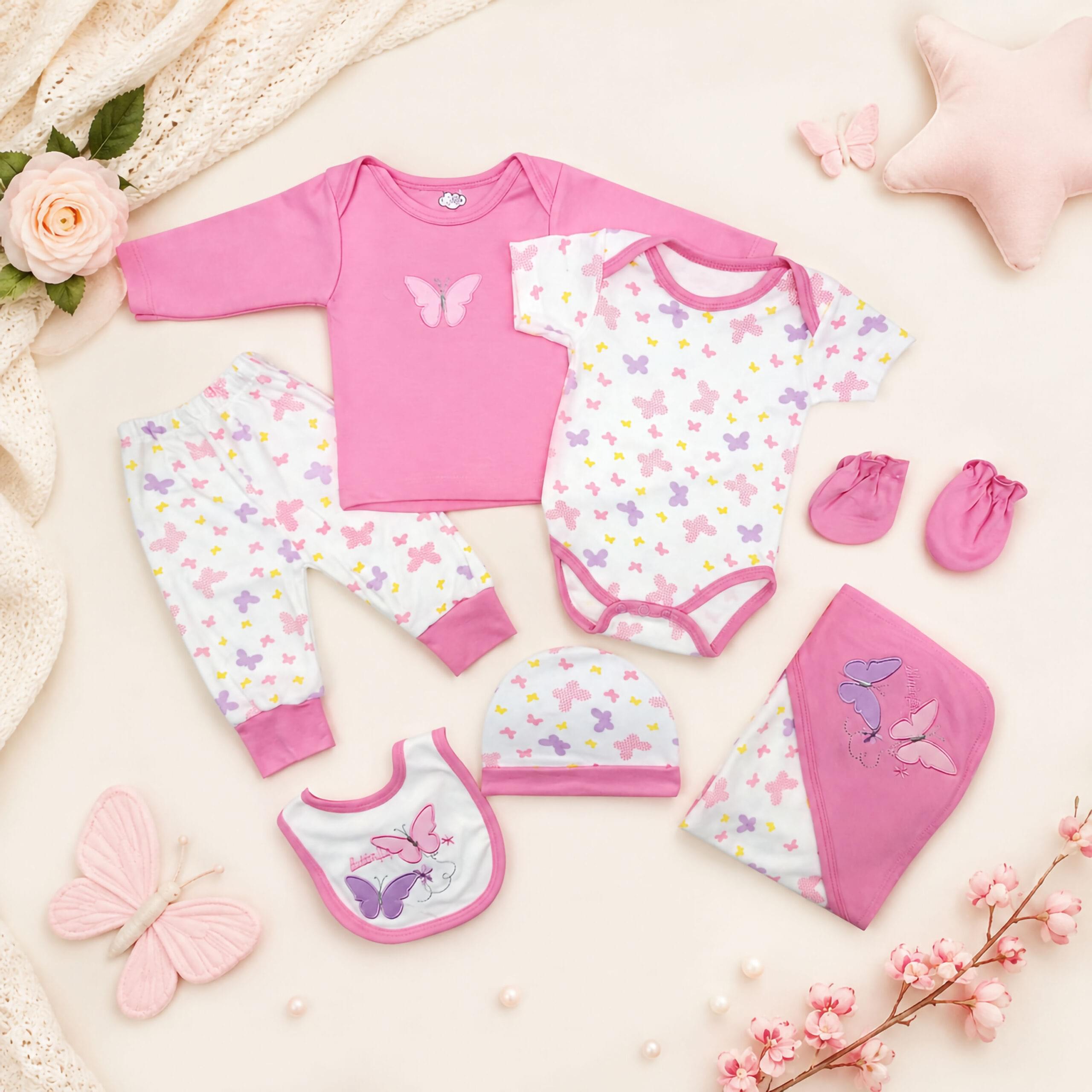 7-Piece Pink Newborn Set