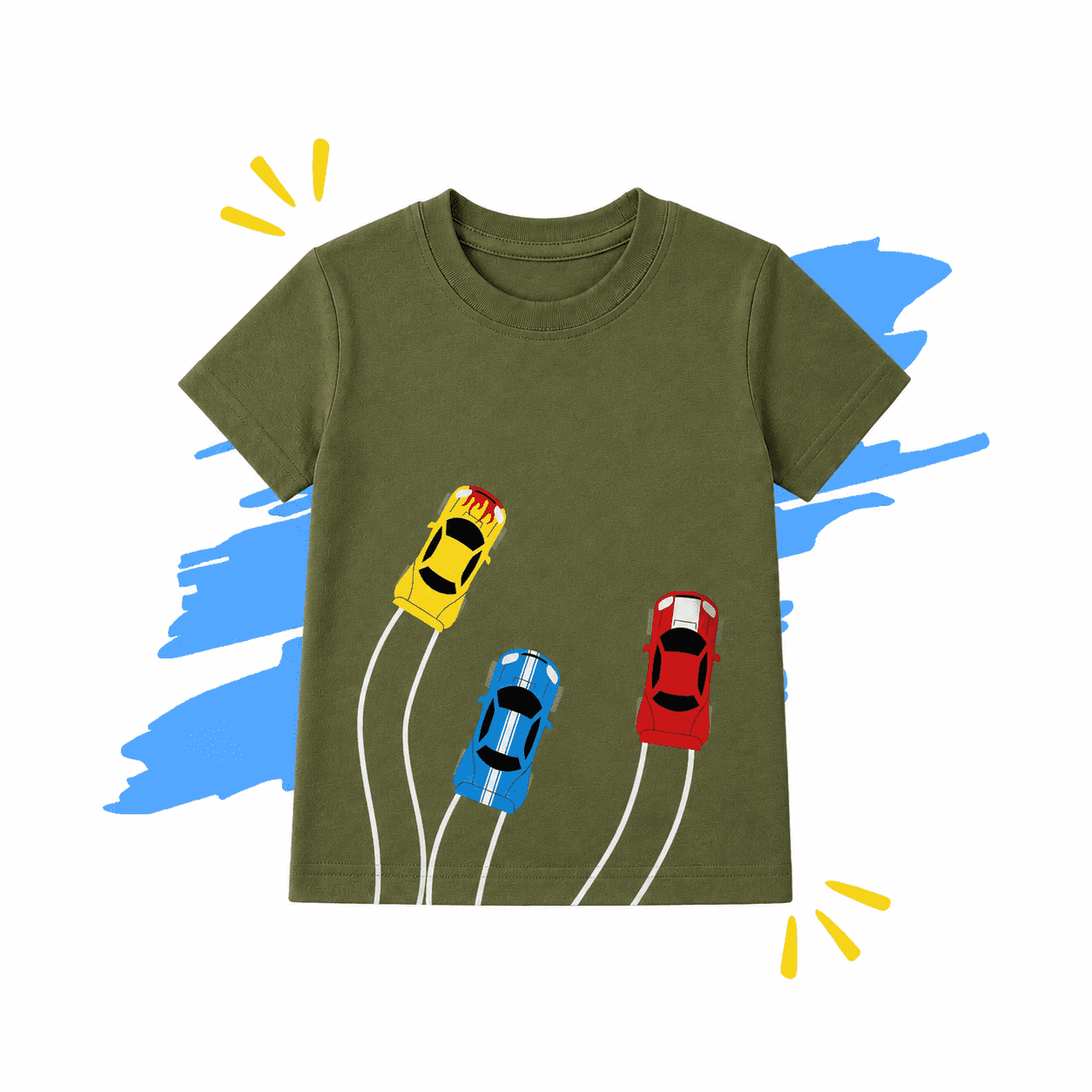 Casual T-Shirt Cars