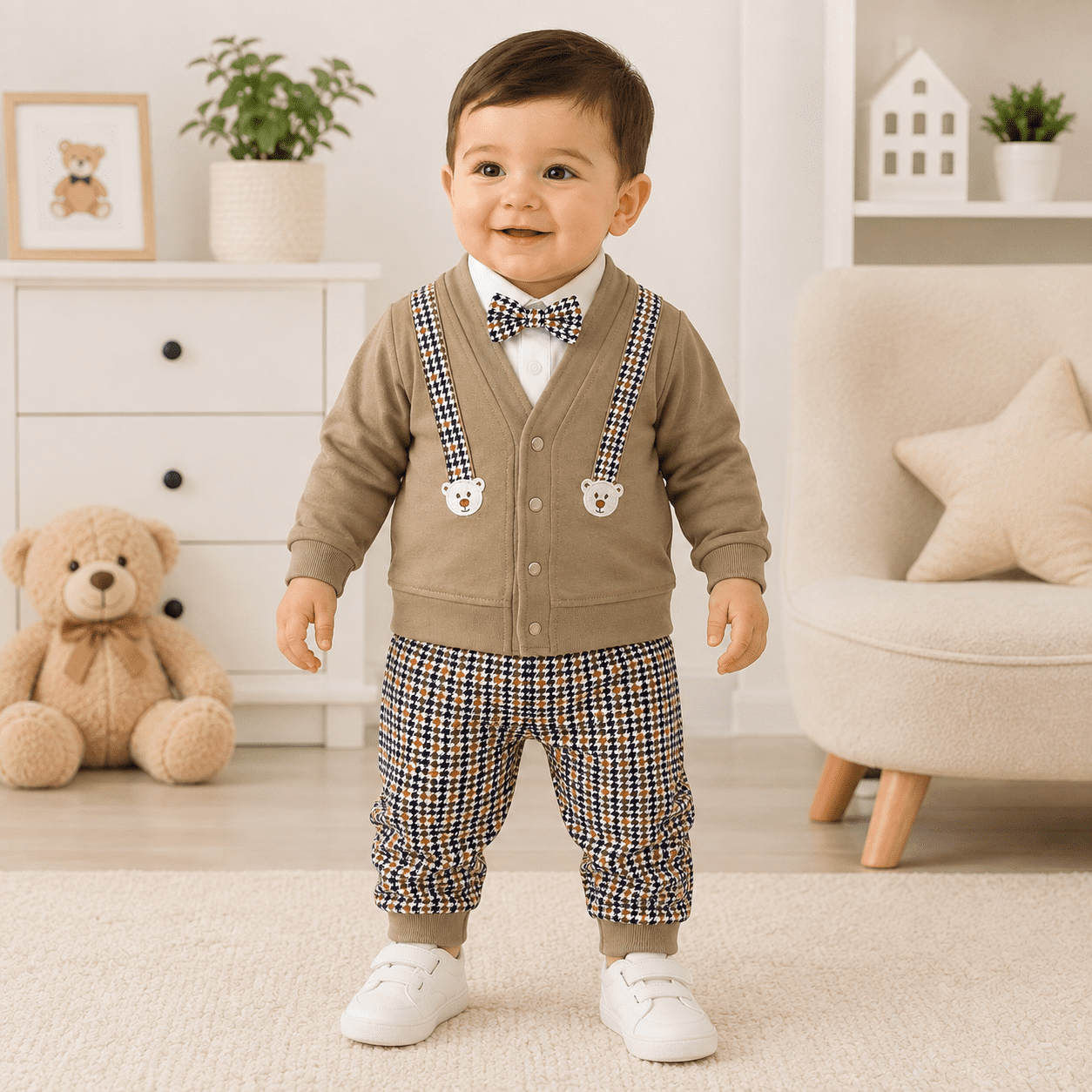 Baby Boy Lightweight Summer Suit Set - Image 2