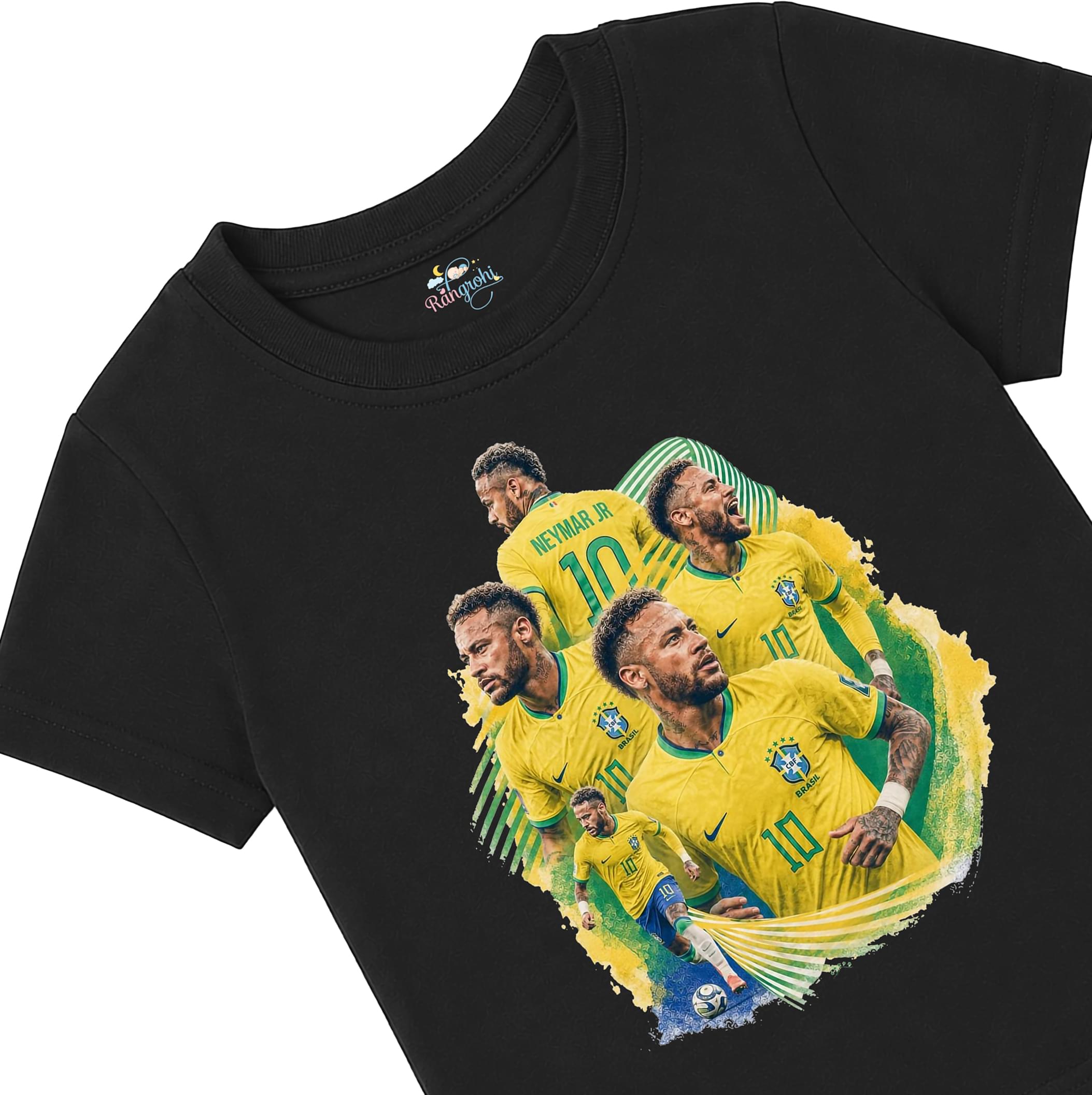 Neymar Jr Brazil Football Kids T-shirt - Image 2