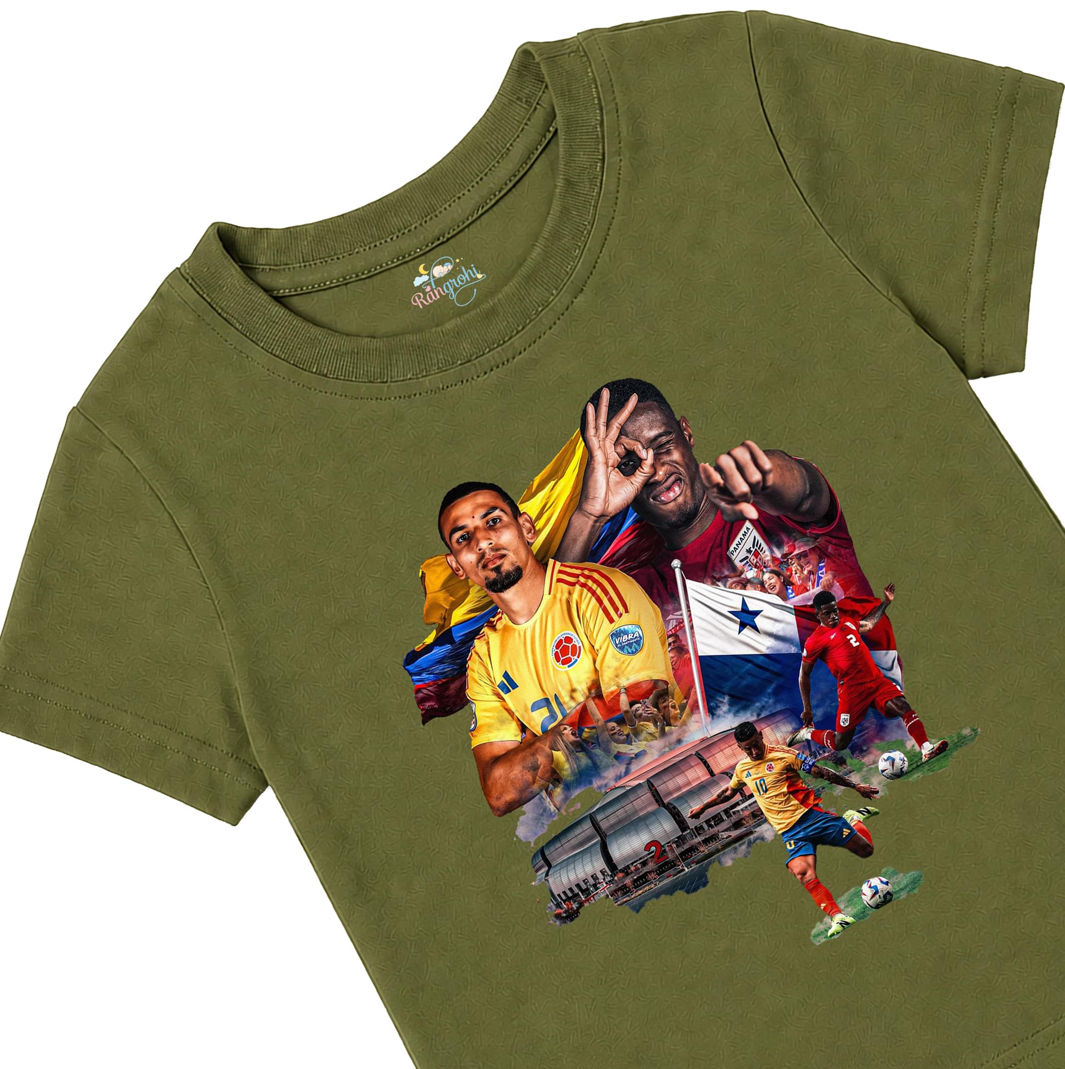 Colombia vs Panama Football Kids T-shirt - Image 2