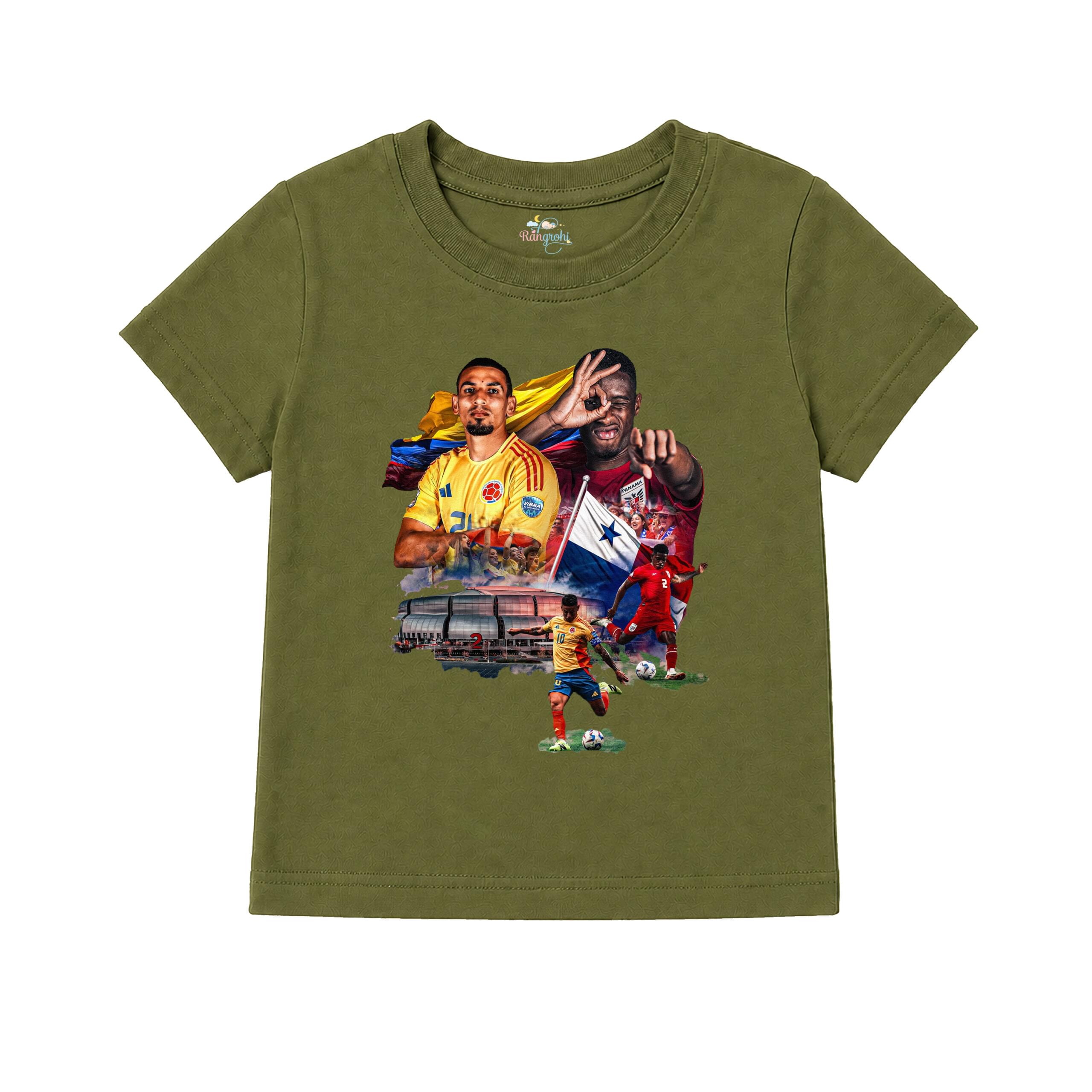 Colombia vs Panama Football Kids T-shirt