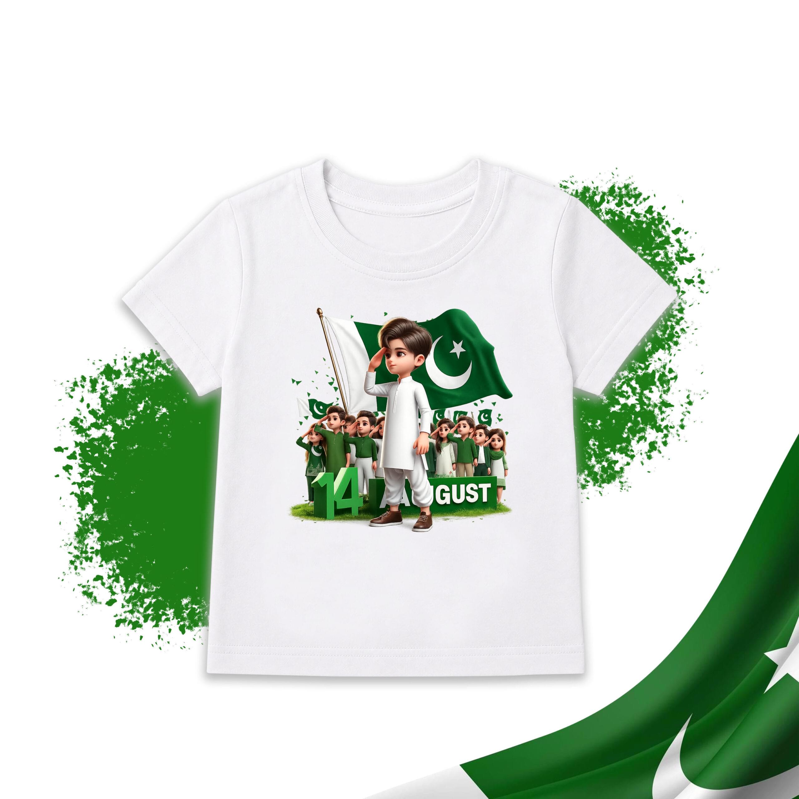 14 August Patriotic Kids T-Shirt