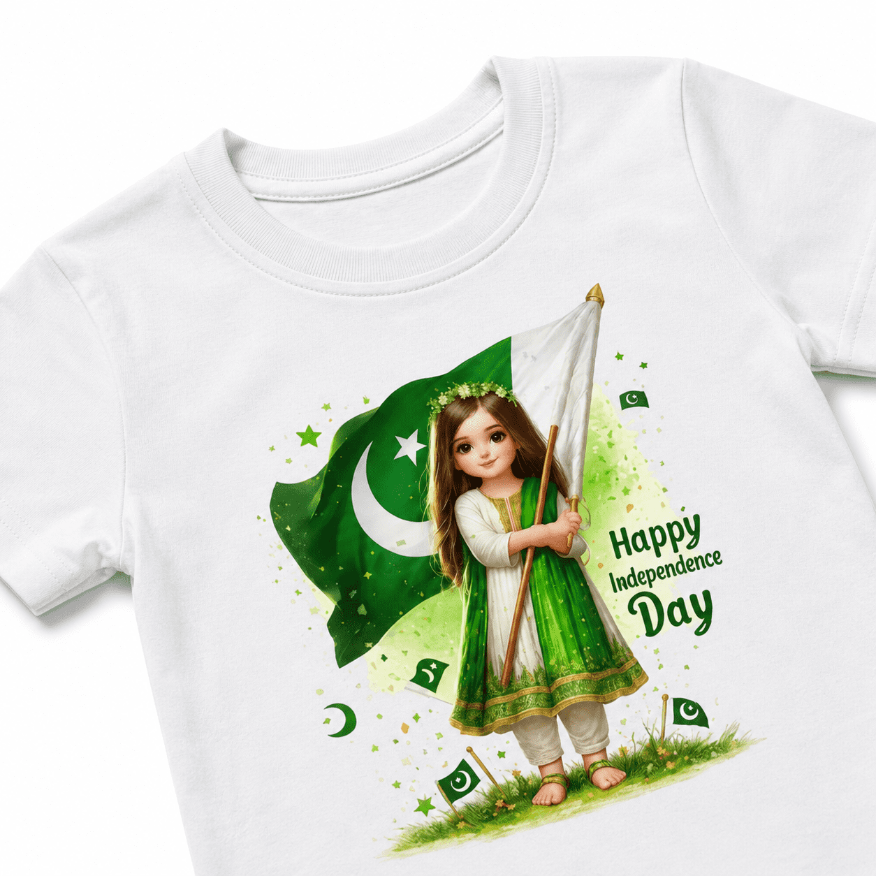 Independence Day Girls Kids T-Shirt - Image 2